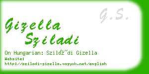 gizella sziladi business card